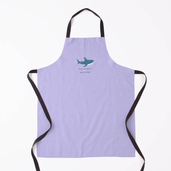Item preview, Blahaj, Swim In Puddles With Sharks - Seaside - Bears in Trees, Purple designed and sold by zinesbyscout.