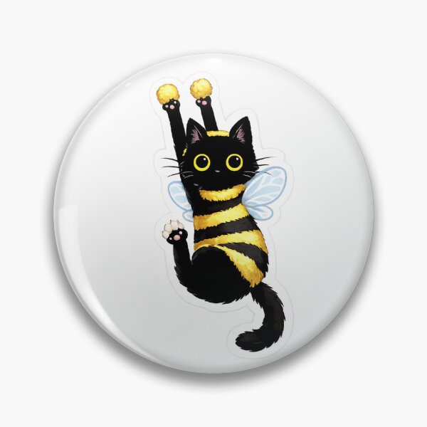 Item preview, Lindo arte kawaii de gato abejorro designed and sold by BlobyDesigne.