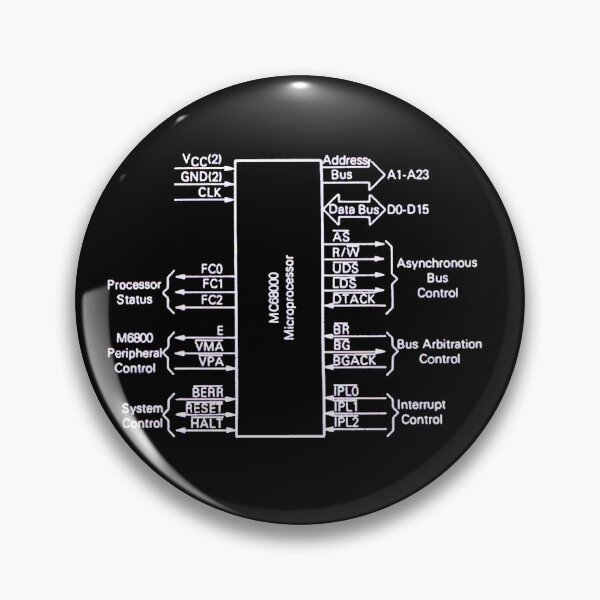 Item preview, Motorola 68000 processor logic diagram - white designed and sold by Jagaroth.