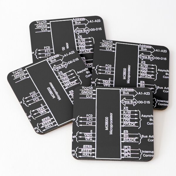 Item preview, Motorola 68000 processor logic diagram - white designed and sold by Jagaroth.