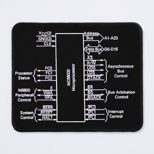 Item preview, Motorola 68000 processor logic diagram - white designed and sold by Jagaroth.