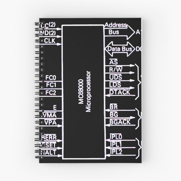 Item preview, Motorola 68000 processor logic diagram - white designed and sold by Jagaroth.