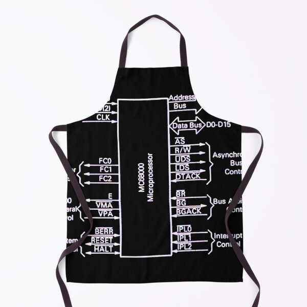 Item preview, Motorola 68000 processor logic diagram - white designed and sold by Jagaroth.