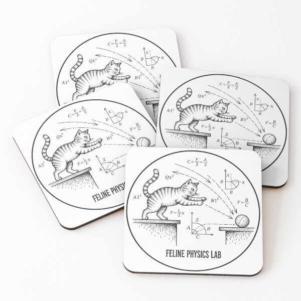 Item preview, Feline Physics Lab – Vintage Cat Science Design designed and sold by Pollock.