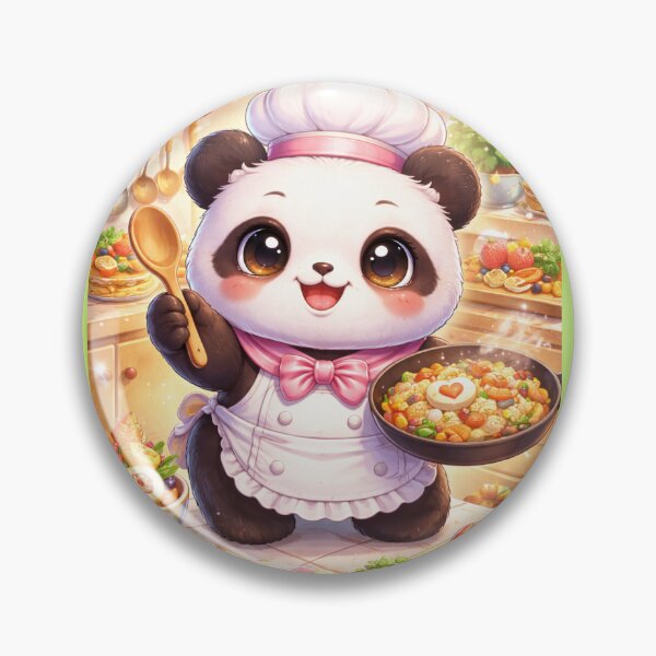 Item preview, Kawaii Panda Power – Cute Chef Design designed and sold by ValeriValera.