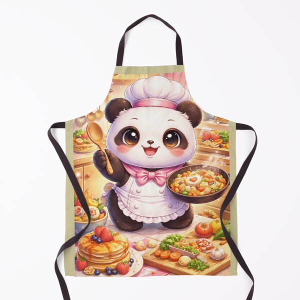 Item preview, Kawaii Panda Power – Cute Chef Design designed and sold by ValeriValera.