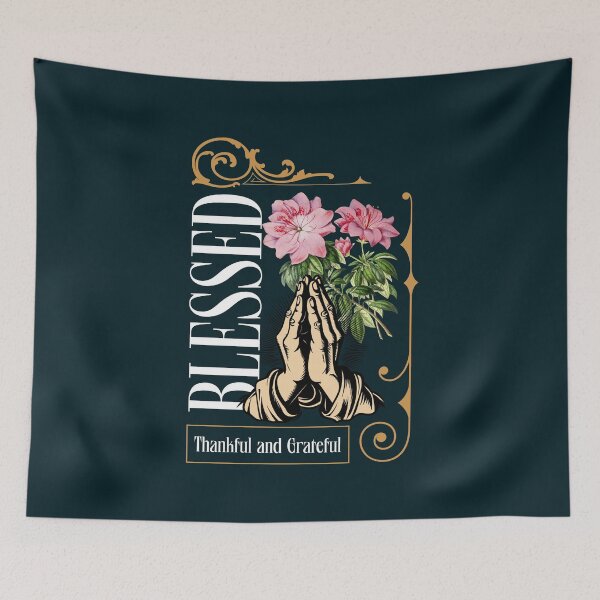 Item preview, Blessed Thankful and Grateful Cristian designed and sold by Sachie's Studio.