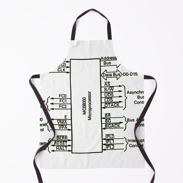 Item preview, Motorola 68000 processor logic diagram - black designed and sold by Jagaroth.