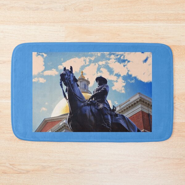 Item preview, General Hooker Statue & Massachusetts State House – Boston Landmark Photography designed and sold by BlueRidgeBazaar.