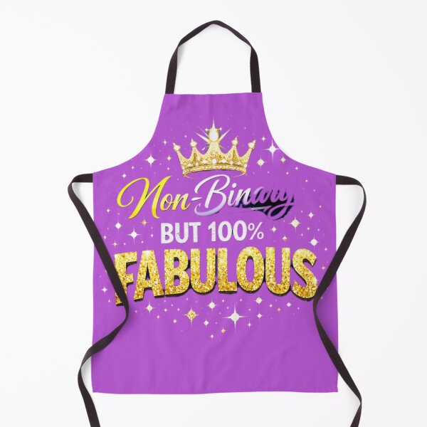 Item preview, Non-Binary But 100% Fabulous Golden Crown Design designed and sold by rainbowgremlin.
