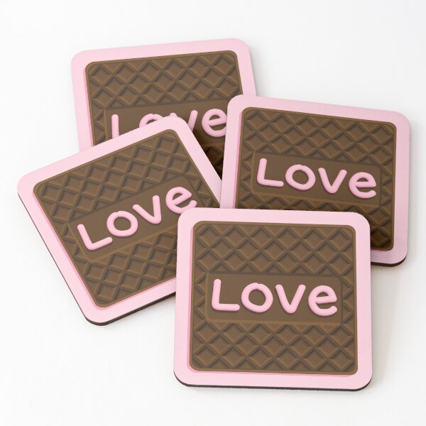 Item preview, Intense Chocolate Wafer Cookie Pink Love designed and sold by miavaldez.