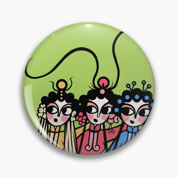 Artikelvorschau, Rollen in der Peking-Oper – Drei Hua Dan entworfen und verkauft von EmilyDouArt.