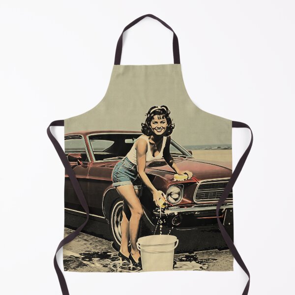 Item preview, Retro Pin-Up Muscle Car Wash designed and sold by SteadyRolling.
