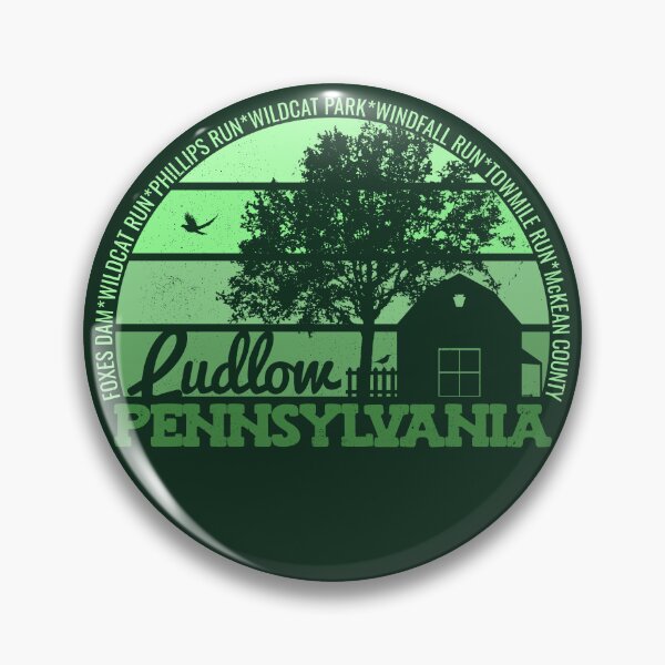Item preview, Ludlow Pennsylvania Sunset Retro Vintage Local Pride Logo designed and sold by CRHPOD20.