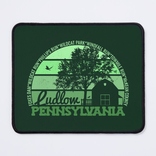 Item preview, Ludlow Pennsylvania Sunset Retro Vintage Local Pride Logo designed and sold by CRHPOD20.