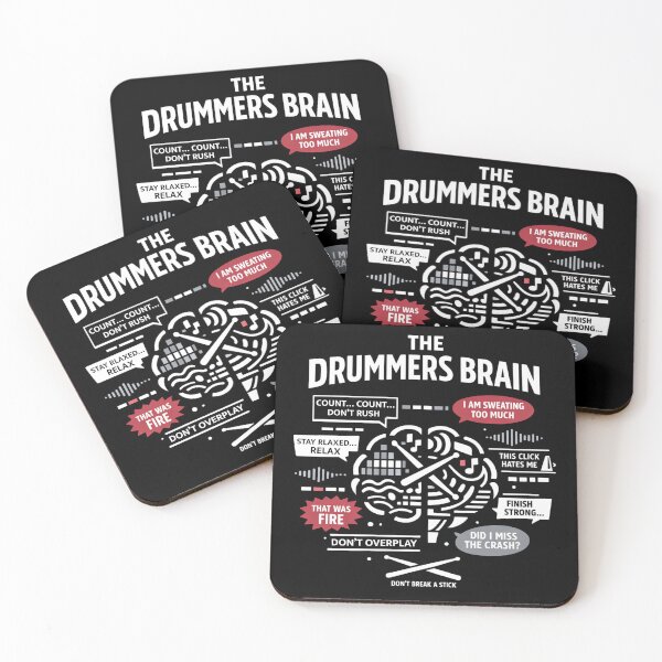 Item preview, The Drummer’s Brain Practice Humor designed and sold by FreshVibe Prints.