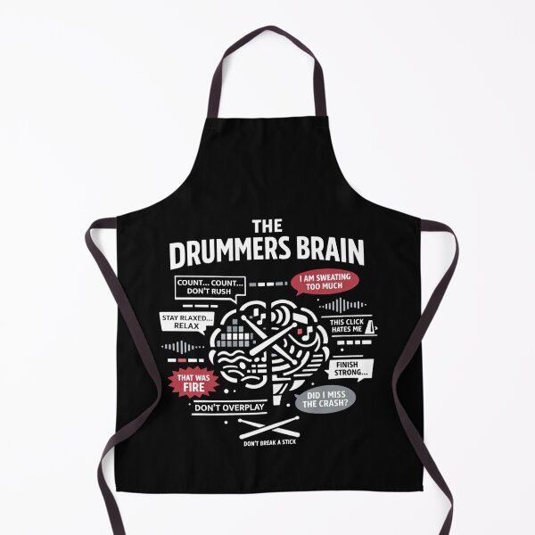 Item preview, The Drummer’s Brain Practice Humor designed and sold by FreshVibe Prints.