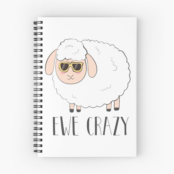 Item preview, Ewe Crazy - Cool Cute Funny Sheep Wearing Sunglasses Gift designed and sold by DreamyPanda.