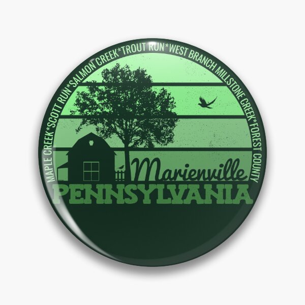 Item preview, Marienville Pennsylvania Sunset Retro Vintage Local Pride Logo designed and sold by CRHPOD20.