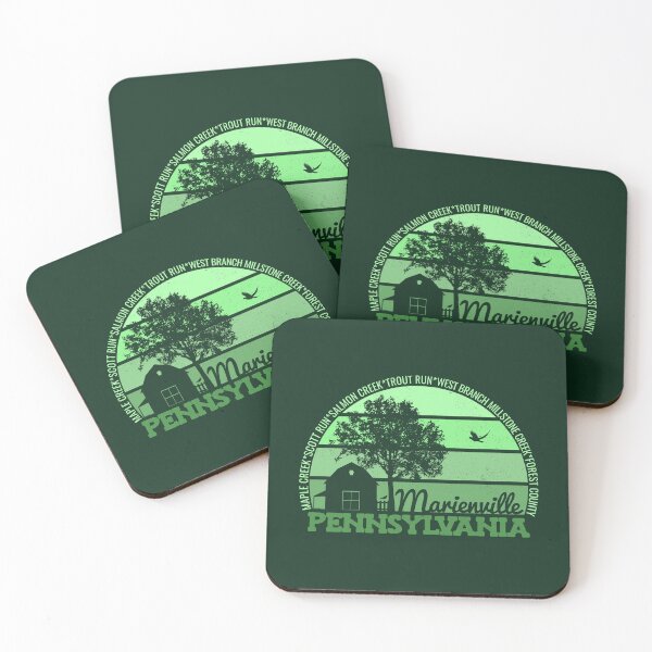 Item preview, Marienville Pennsylvania Sunset Retro Vintage Local Pride Logo designed and sold by CRHPOD20.