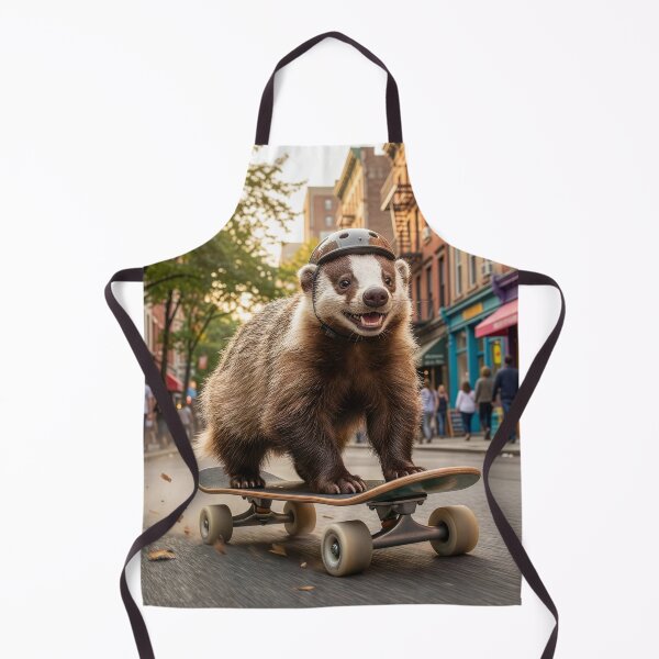 Item preview, Badger Skateboards Down Busy Street designed and sold by Tridentulus.
