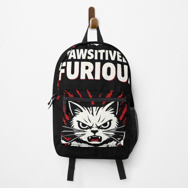 Item preview, Pawsitively Furious Angry Cat Illustration – Funny Cat Humor Design designed and sold by MariDonna.