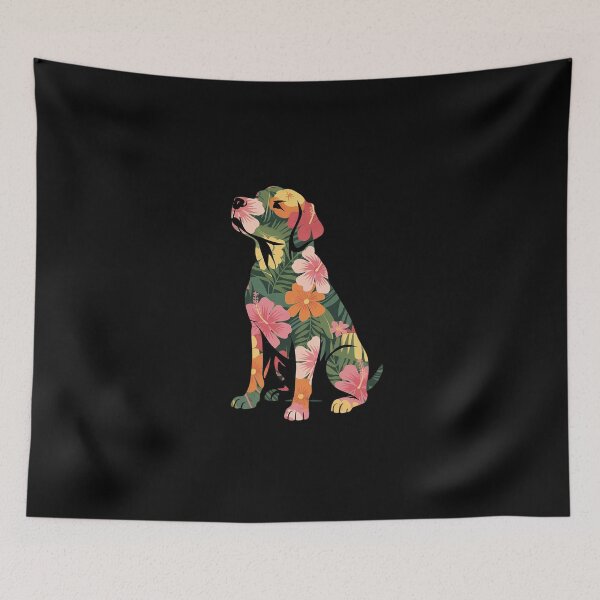 Item preview, Labrador Flower Dog Silhouette Floral Women Men designed and sold by DigitaldeligArt.