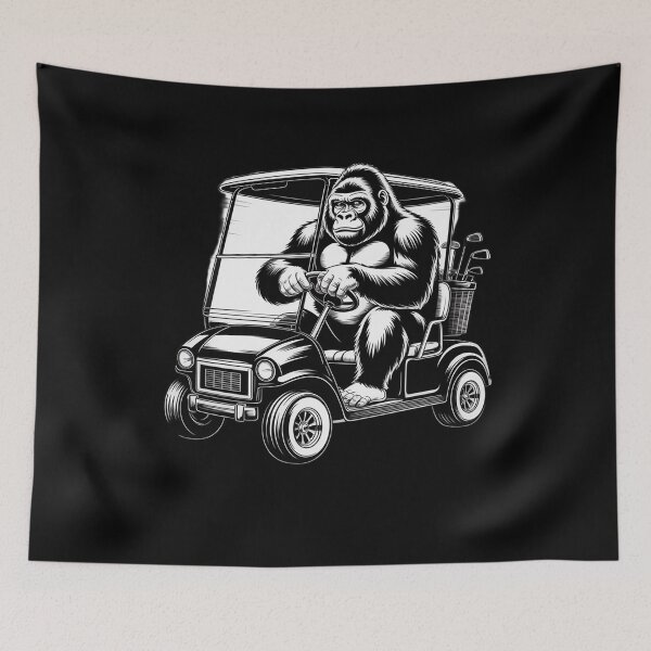 Item preview, Bigfoot Golf , Sasquatch Driving Golf Cart Apparel designed and sold by MarkLeedsArt.