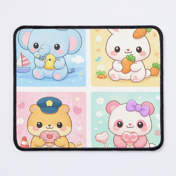 Item preview, cute cuddly animals pastel designed and sold by MoonSproutzz.