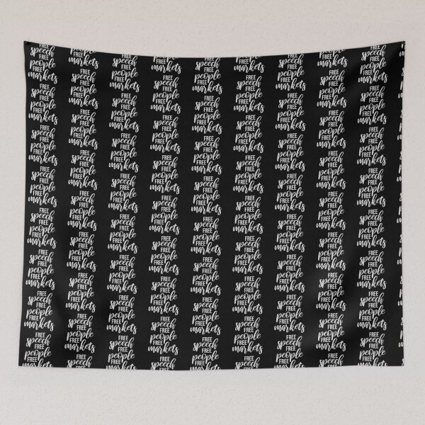 Item preview, Free Speech Markets People Libertarian Freedom designed and sold by shirt-o-mat.