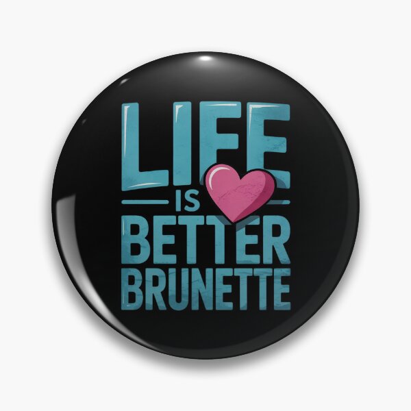 Item preview, Life is Better Brunette designed and sold by DigitaldeligArt.