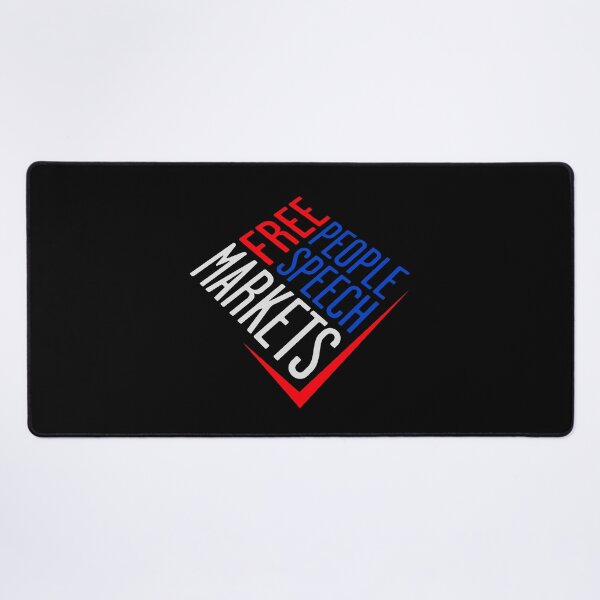 Item preview, Free Speech Markets People Libertarian Freedom designed and sold by shirt-o-mat.