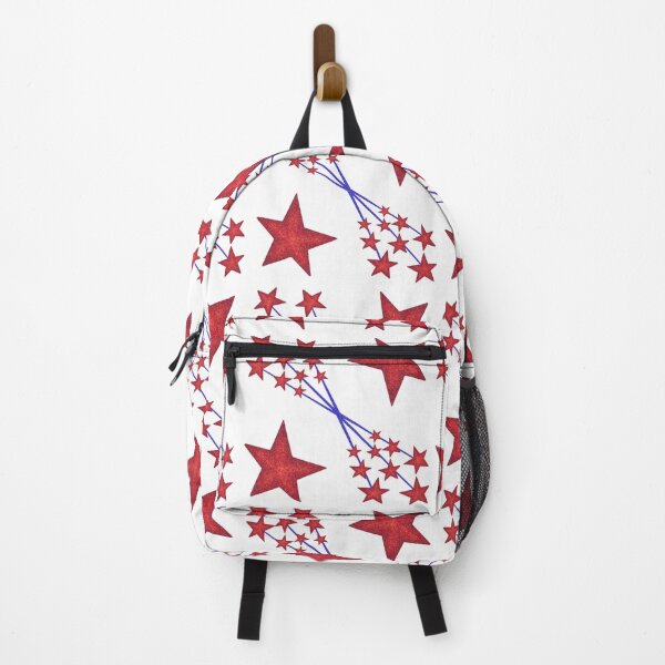 Item preview, Red stars and fireworks designed and sold by Laura Redden.