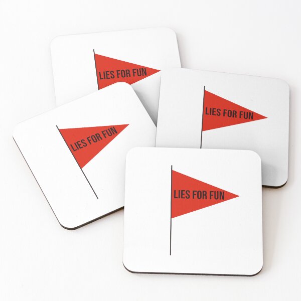 Item preview, Red Flag: Lies for Fun designed and sold by RuthandRose.