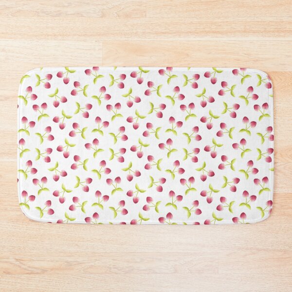 Item preview, Heart Cherry Fruit Seamless Pattern – Cute Dopamine Decor, Coquette Y2K Aesthetic, Retro Vibe - White designed and sold by piptompatternco.
