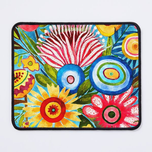 Item preview, Hippie 1960's Colorful Funky Flowers Abstract Art Designs designed and sold by DEC02.