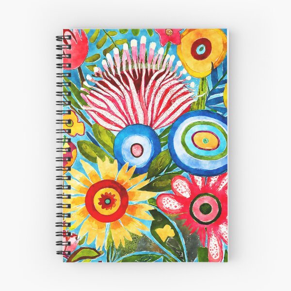 Item preview, Hippie 1960's Colorful Funky Flowers Abstract Art Designs designed and sold by DEC02.