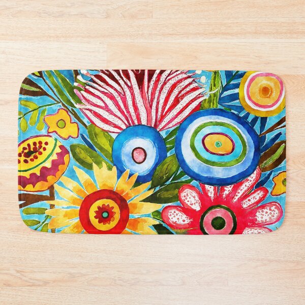 Item preview, Hippie 1960's Colorful Funky Flowers Abstract Art Designs designed and sold by DEC02.