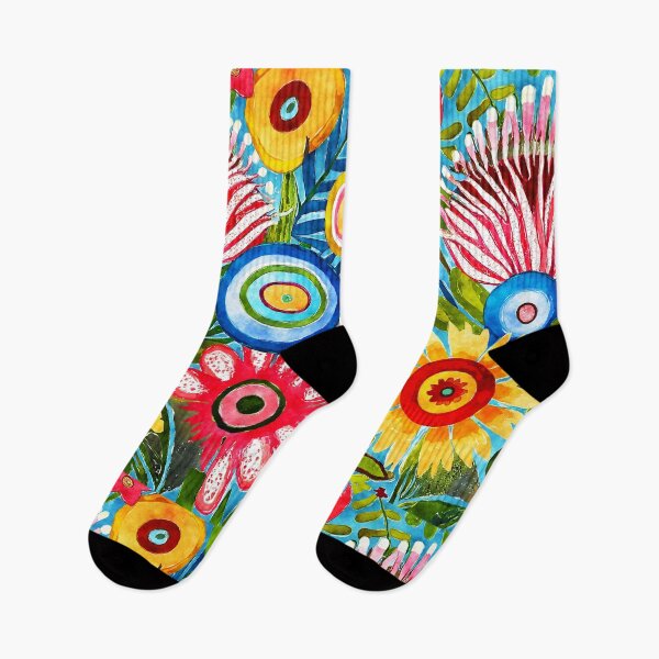 Item preview, Hippie 1960's Colorful Funky Flowers Abstract Art Designs designed and sold by DEC02.