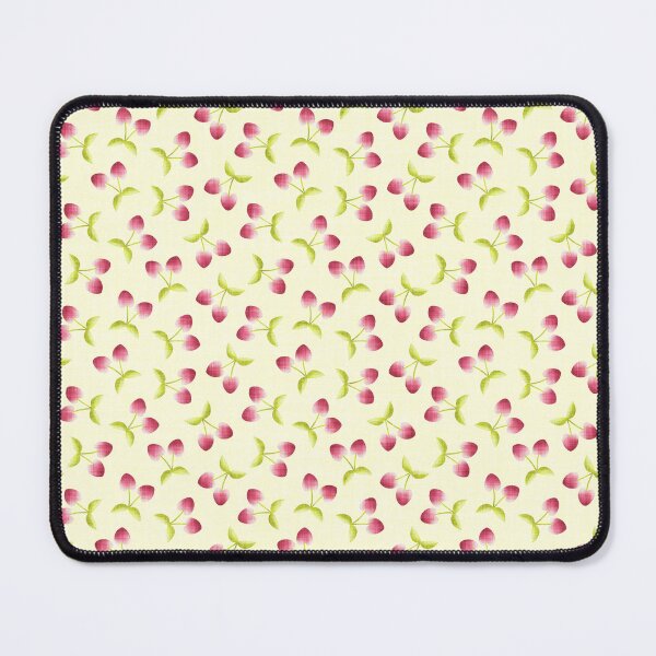 Item preview, Heart Cherry Fruit Seamless Pattern – Cute Dopamine Decor, Coquette Y2K Aesthetic, Retro Vibe - Cream designed and sold by piptompatternco.