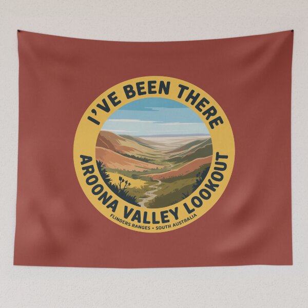 Item preview, I’ve Been There — Aroona Valley Lookout | Flinders Ranges SA Travel Sticker designed and sold by Random Designs.