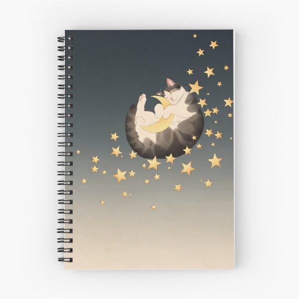 Item preview, Cat Sleeps Amongst Moon and Stars  designed and sold by Broccoli  Cat Art.