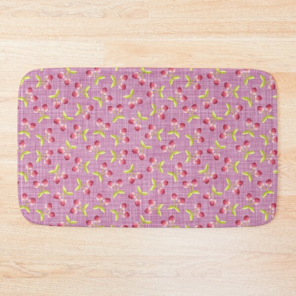 Item preview, Heart Cherry Fruit Seamless Pattern – Cute Dopamine Decor, Coquette Y2K Aesthetic, Retro Vibe - Dark Pink designed and sold by piptompatternco.
