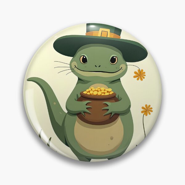 Item preview, Lucky Leprechaun Newt St. Paddy’s Day Art. designed and sold by AnimalAirtistry.