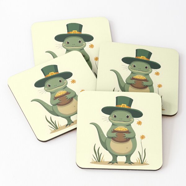 Item preview, Lucky Leprechaun Newt St. Paddy’s Day Art. designed and sold by AnimalAirtistry.