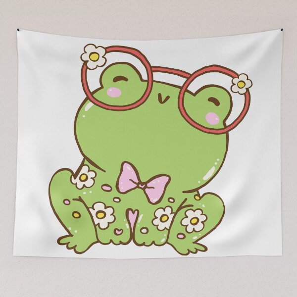 Item preview, Hipster Frog Nerd Glasses Sticker designed and sold by ELK20.