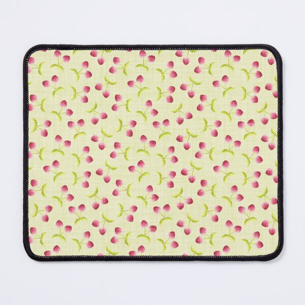 Item preview, Heart Cherry Fruit Seamless Pattern – Cute Dopamine Decor, Coquette Y2K Aesthetic, Retro Vibe - Pale Green designed and sold by piptompatternco.