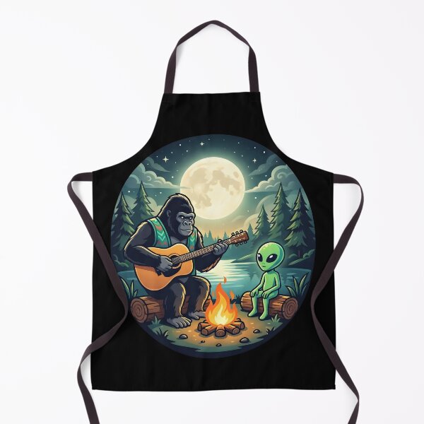 Item preview, Gorilla Playing Guitar with Alien designed and sold by Clauxel.
