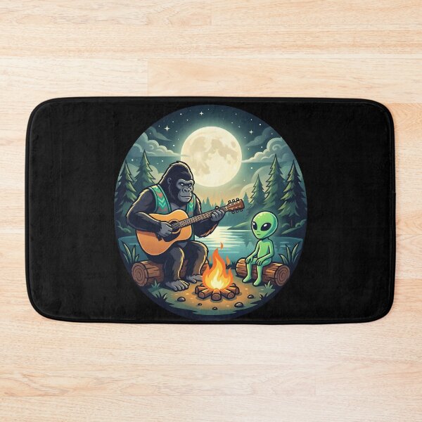 Item preview, Gorilla Playing Guitar with Alien designed and sold by Clauxel.