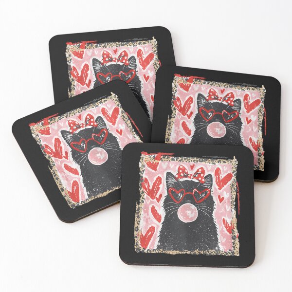 Item preview, Vintage Valentine Black Cat designed and sold by BASKF.